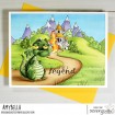 FAIRYTALE BACKDROP RUBBER STAMP